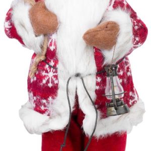 Dekorácia MagicHome Vianoce, Santa stojaci, červený, 46 cm