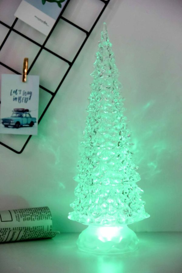 Dekorácia MagicHome Vianoce, Stromček, LED, meniaca farby, PE, 3xAAA, interiér, 10,50x30 cm – Obrázok 4