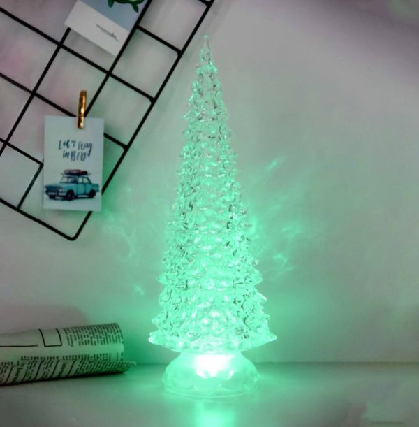 Dekorácia MagicHome Vianoce, Stromček, LED, meniaca farby, PE, 3xAAA, interiér, 10,50x30 cm – Obrázok 2