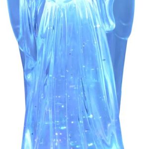 Dekorácia MagicHome Vianoce, Anjel, LED, meniaca farby, s plávajúcimi trblietkami, PE, 3xAAA, 10x25 cm