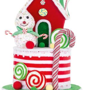 Dekorácia MagicHome Vianoce, Candy Line Torta, 27x57 cm