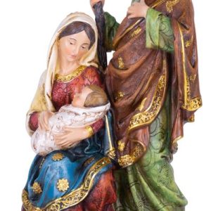 Dekorácia MagicHome Vianoce, Svätá rodinka, polyresin, 25 cm