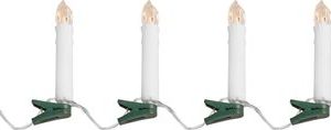 Sviečka MagicHome Vianoce, so štipcom, reťaz, 10x LED, 2xAA, 10 ks, časovač, 1,5x9 cm