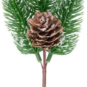 Vetvička MagicHome Vianoce, prírodná, zasnežená, 18 cm