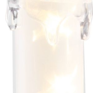 Sviečka MagicHome Vianoce, 3x LED, teplá biela, interiér, 5x13,5 cm