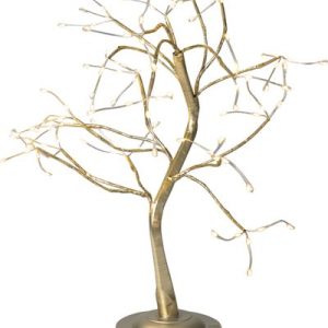 Dekorácia MagicHome Vianoce, stromček, 108 LED teplá biela, 3xAA, USB, jednoduché svietenie, 45 cm