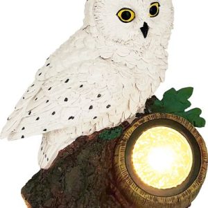 Dekorácia Strend Pro Garden, sova, solárna, 1xLED, 17x14x21 cm