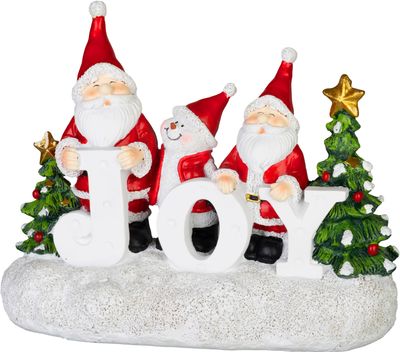 Dekorácia MagicHome Vianoce, Santa JOY, 11x24.5x19.5 cm