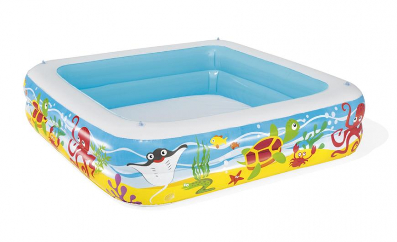 Bazén Bestway® 52192, Coral reef, detský, nafukovací, so strieškou, 147x147x122 cm – Obrázok 4
