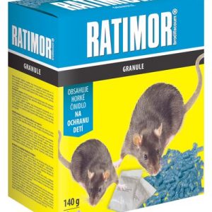 Návnada RATIMOR® Brodifacoum pellets, 140 g, na myši a potkany, granule