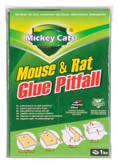 Doska Mickey Cats, 19x13 cm, lepová, na myši a potkany, Poison-Free – Obrázok 3