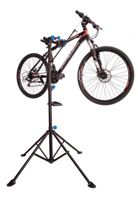 Stojan Strend Pro, na bicykel, na opravu kolies, servisný, 109-190 cm – Obrázok 5