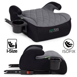 Základňa autosedačky ISOFIX pre deti i-SIZE s výškou 125-150 cm, držiak na poháre ECOTOYS