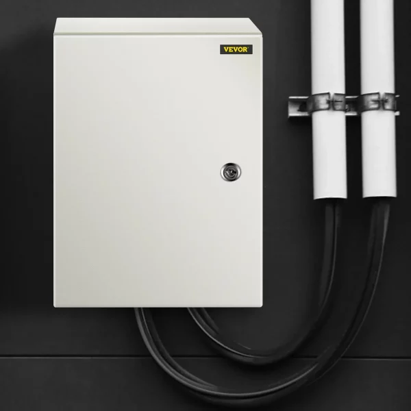 Priemyselná skrinka  NEMA, oceľová elektrická krabica NEMA 4X s rozmermi 40 x 30 x 20 cm, krytie IP66, vodeodolná a prachotesná, vonkajšia/vnútorná elektrická rozvodná krabica s montážnou doskou – Obrázok 5