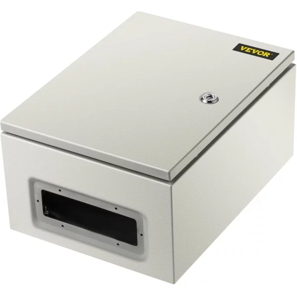Priemyselná skrinka  NEMA, oceľová elektrická krabica NEMA 4X s rozmermi 40 x 30 x 20 cm, krytie IP66, vodeodolná a prachotesná, vonkajšia/vnútorná elektrická rozvodná krabica s montážnou doskou – Obrázok 3