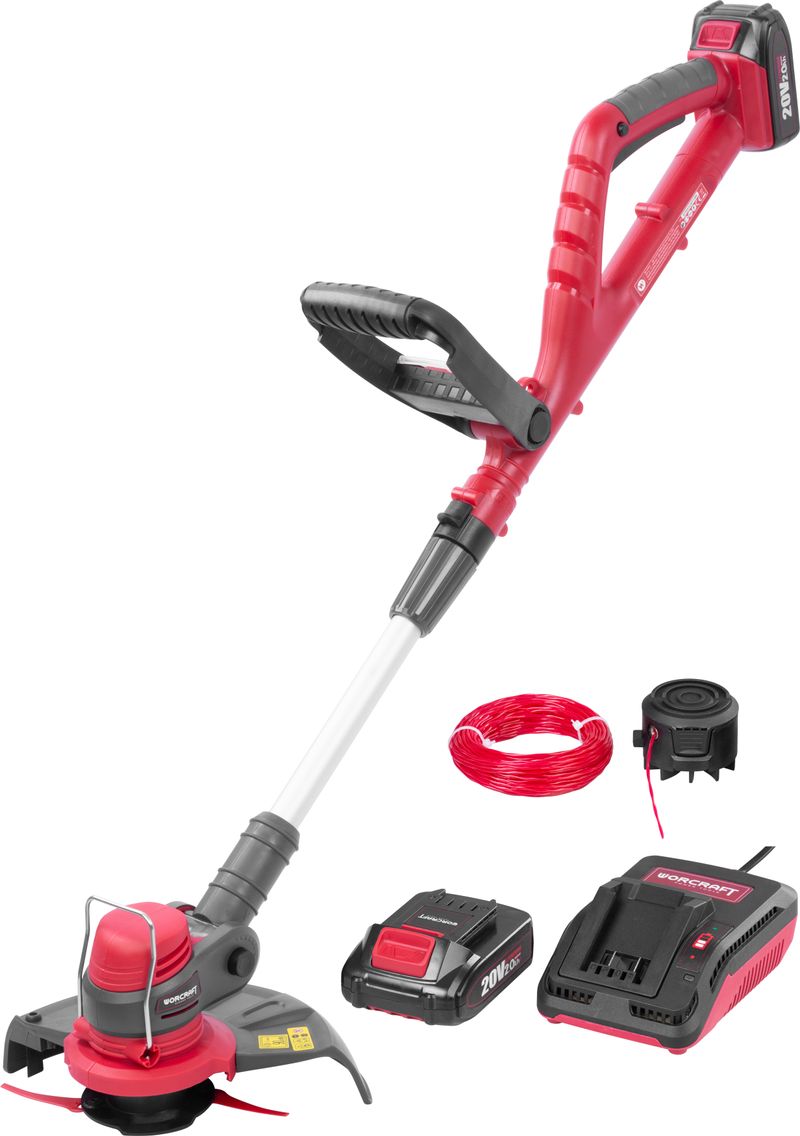 Vyžínač Worcraft CGT-S20LiSTA ShareSYS, 20V Li-ion, 24 cm, SET nylónová hlava, silón, akumulátor a nabíjačka – Obrázok 10
