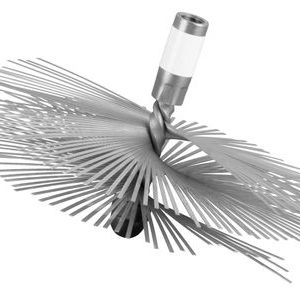 Kefa KOVO.B ComRourST 180 mm, INOX, štosákový, komínová kefa na čistenie komína, na komín