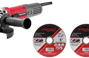 Brúska Worcraft AG08-115P, 710W, 115 mm, M14, uhlová, PROMO + 2 kotúče
