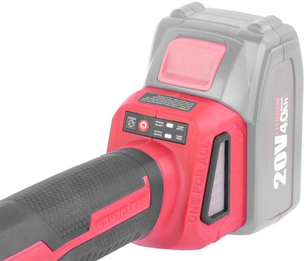 Brúska Worcraft CAG-S20LiBH ShareSYS, 115 mm, uhlová, 20V, Li-ion, bezuhlíková – Obrázok 5