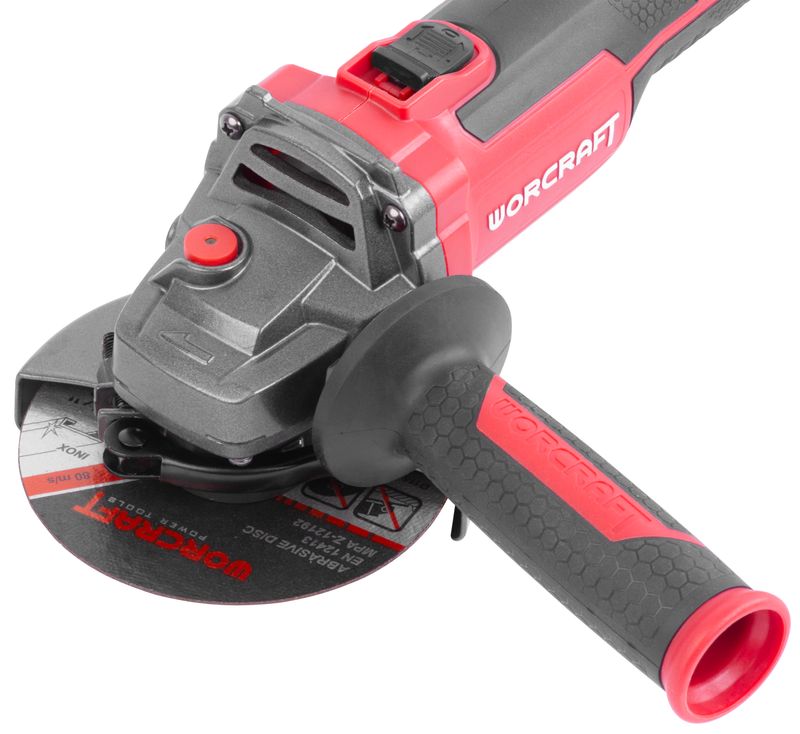 Brúska Worcraft CAG-S20LiBH ShareSYS, 115 mm, uhlová, SET v kufri, s batériou a nabíjačkou, 20V, 1x Li-ion, bezuhlíková – Obrázok 3