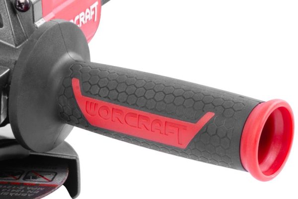 Brúska Worcraft CAG-S20LiBH ShareSYS, 115 mm, uhlová, SET v kufri, s batériou a nabíjačkou, 20V, 1x Li-ion, bezuhlíková – Obrázok 4