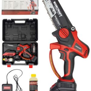 Píla Worcraft CHS-S20LiBPM ShareSYS, 20V Li-Ion, ručná, mini reťazová, bezuhlíková, lišta 15 cm, SET v kufri (náhrada za 114570)