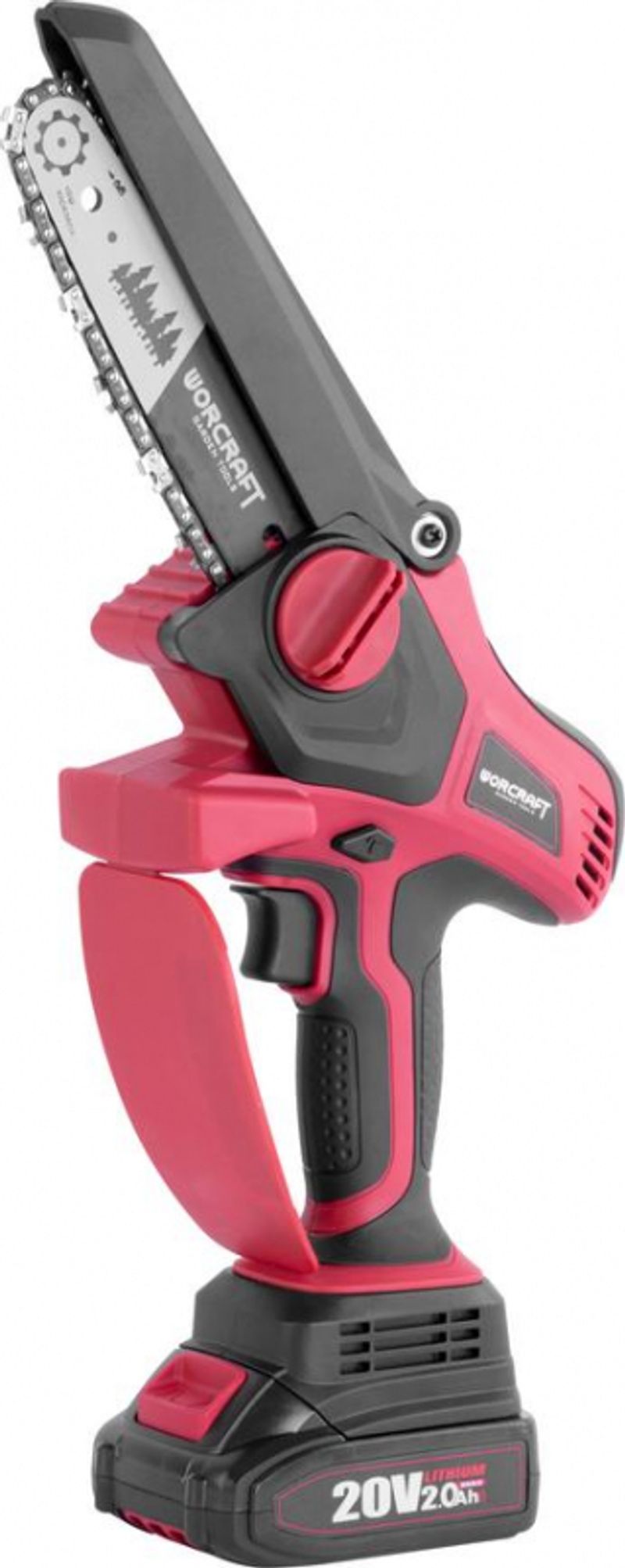 Píla Worcraft CHS-S20LiBPM ShareSYS, 20V Li-Ion, ručná, mini reťazová, bezuhlíková, lišta 15 cm, SET v kufri (náhrada za 114570) – Obrázok 9