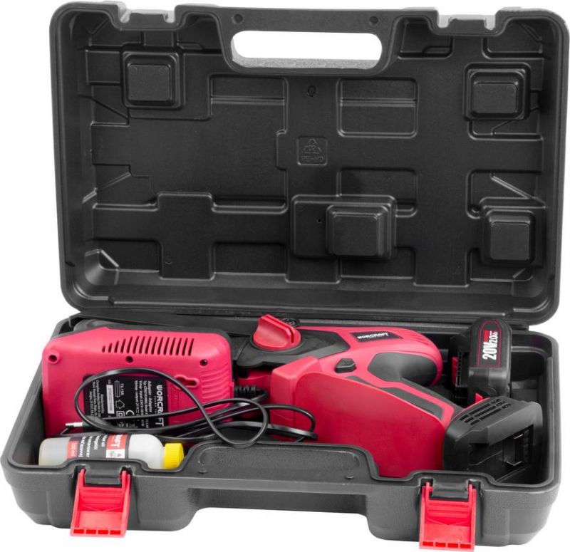 Píla Worcraft CHS-S20LiBPM ShareSYS, 20V Li-Ion, ručná, mini reťazová, bezuhlíková, lišta 15 cm, SET v kufri (náhrada za 114570) – Obrázok 4