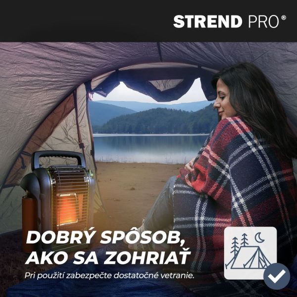 Ohrievač Strend Pro AD037, na kartuš so závitom, kempingový, prenosný, piezo – Obrázok 8