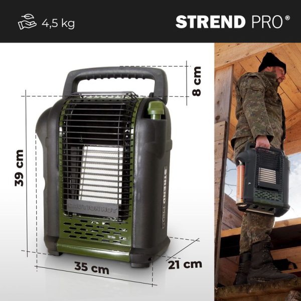 Ohrievač Strend Pro AD037, na kartuš so závitom, kempingový, prenosný, piezo – Obrázok 4