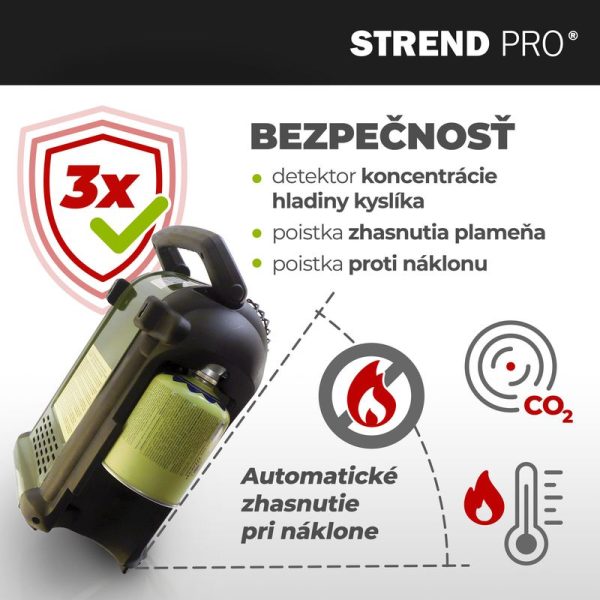 Ohrievač Strend Pro AD037, na kartuš so závitom, kempingový, prenosný, piezo – Obrázok 2