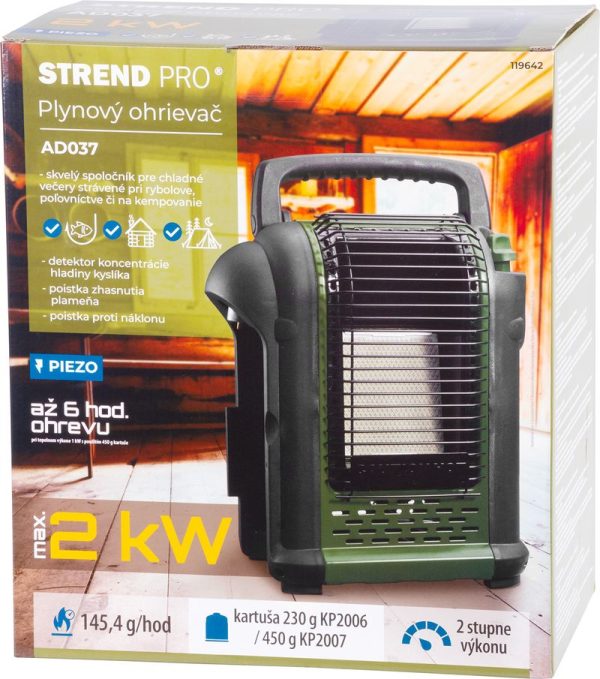 Ohrievač Strend Pro AD037, na kartuš so závitom, kempingový, prenosný, piezo – Obrázok 13