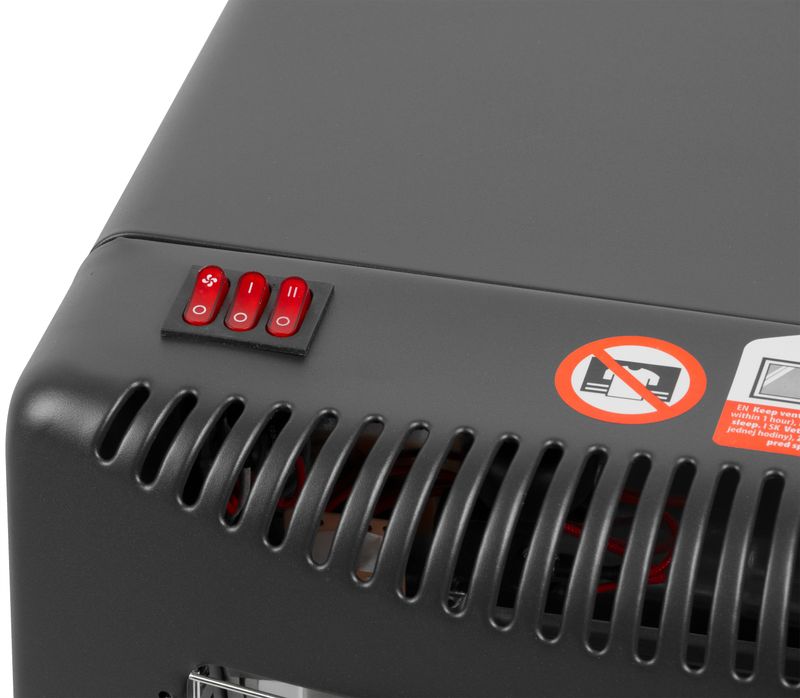 Ohrievač Strend Pro DA-201QAF 4,2kW + 1,2kW, + plynová hadica a regulátor plynu, 2v1, plynový, s ventilátorom, skladací – Obrázok 7