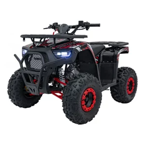 Červená benzínová štvorkolka DISCOVERER s objemom 125 cm3, ,