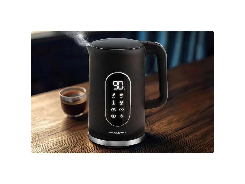 Rýchlovarná kanvica Berdsen BD-712 1,7 l, čierna a strieborná – Obrázok 8