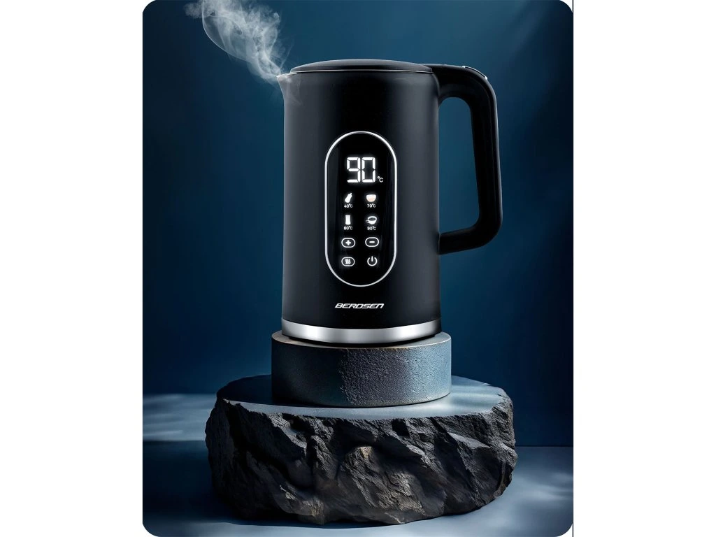Rýchlovarná kanvica Berdsen BD-712 1,7 l, čierna a strieborná – Obrázok 6