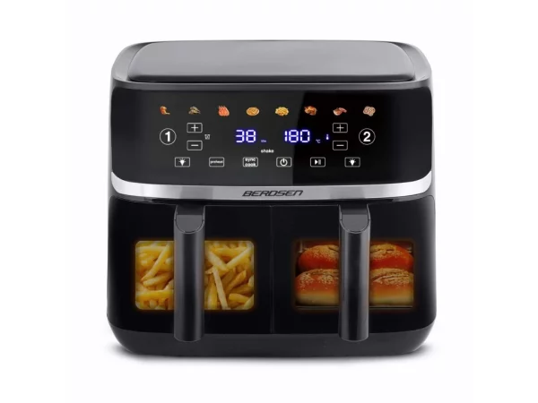 Veľká bezolejová fritéza Air fryer Berdsen BD-657 čierna – Obrázok 10