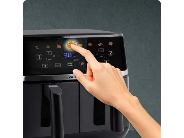 Veľká bezolejová fritéza Air fryer Berdsen BD-657 čierna – Obrázok 5