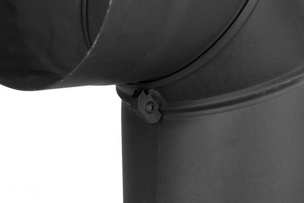 Koleno HS,EX 090/200/2,0 mm, nastaviteľný uhol, dymovod, dymové kominové koleno na spájanie rúr dymovodu – Obrázok 2