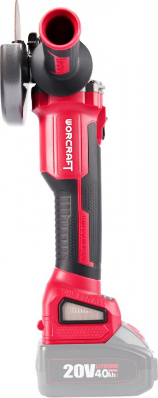 Brúska Worcraft CAG-S20LiBH ShareSYS, 125 mm, uhlová, 20V Li-ion, bezuhlíková – Obrázok 2