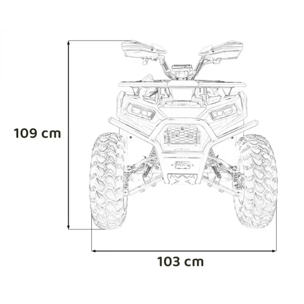 180CC PRO RIDER Motorová štvorkolka Orange – Obrázok 30