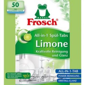 Tablety Frosch EKO, Všetko v 1, do umývačky riadu, citrón, 50 tabliet, ALL in 1