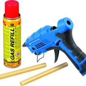 Pištoľ KEMPER 1067, sada, na tavné tyčinky, s plynovou kartušou, 41,6W, 10-12 mm