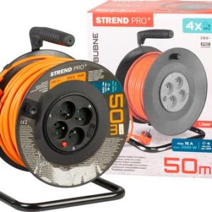 Kábel Strend Pro DG-FB04 predlžovací, L-50 m, na bubne, prierez 1,5 mm2