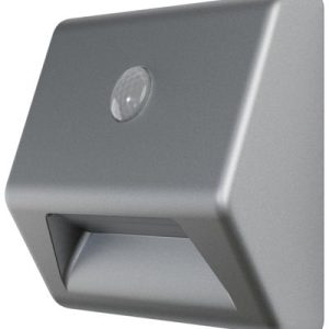 Svietidlo LEDVANCE NIGHTLUX® Stair Silver, so senzorom pohybu, 3xAAA, 84x28x73 mm