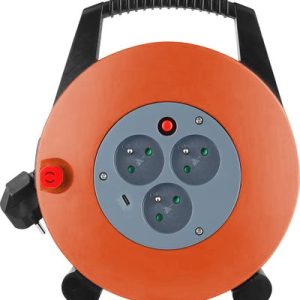 Kábel Strend Pro, predlžovací, L-10 m, 3x 16 A, na bubne, USB C