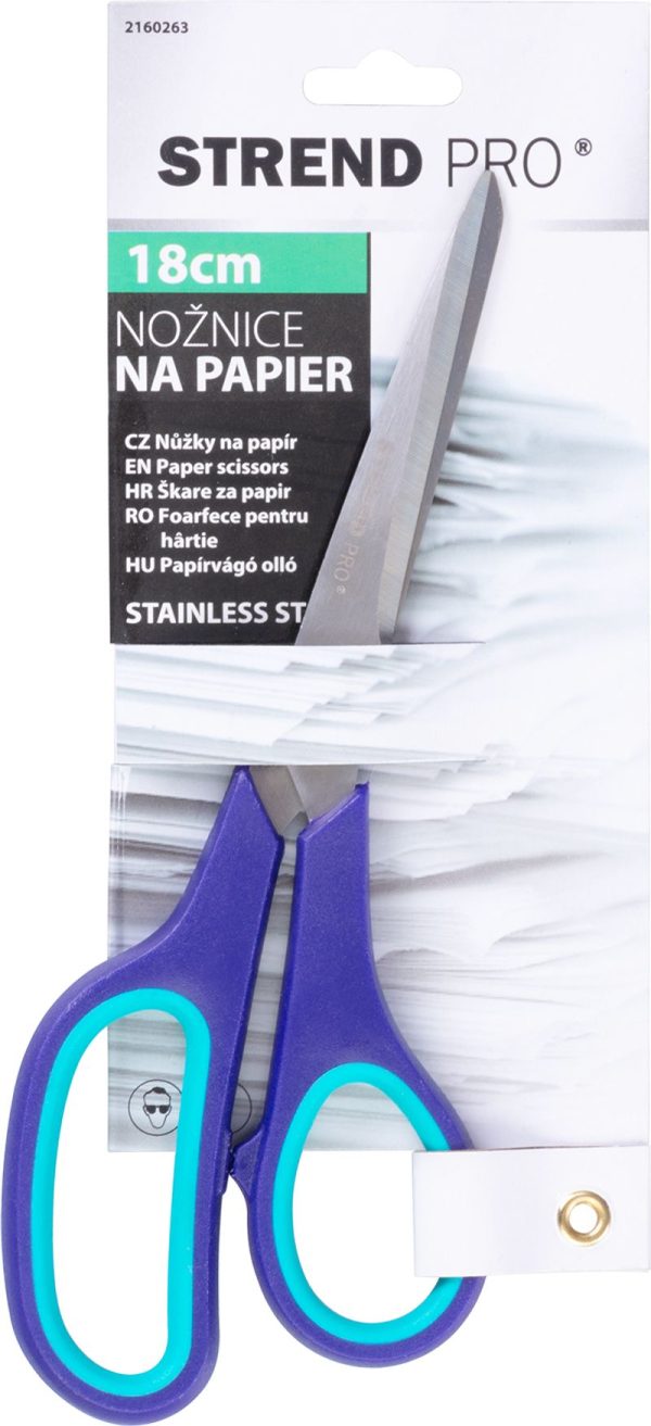 Nožnice Strend Pro OS311, 180 mm, na papier – Obrázok 2
