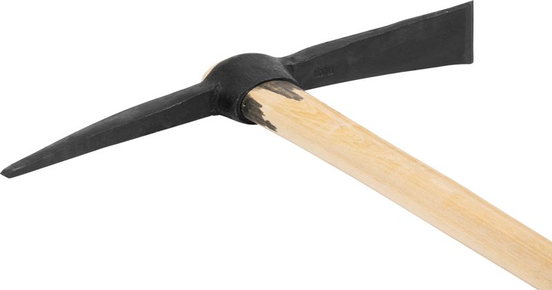 Krompáč P-415.WH 2500 g, stavebný, drevená násada – Obrázok 2