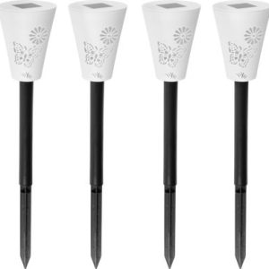 Lampa Strend Pro Sargas, 7x35 cm, solárna, 2x LED, AAA, bal. 4 ks