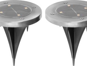 Lampa Strend Pro Gruid, 115x140 mm, solárna, 4x LED, AA, bal. 2 ks